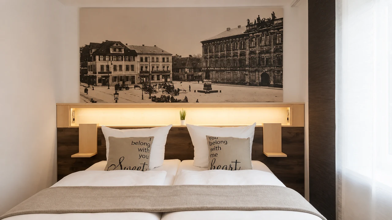 Helles Doppelzimmer im Gasthof Ritter St. Georg
